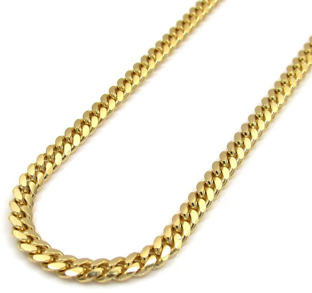 14K Yellow Gold Miami Cuban Curb Chain - Main Image