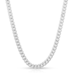 925 Sterling Silver Solid Miami Cuban 3.5mm ITProLux Curb Link Chain