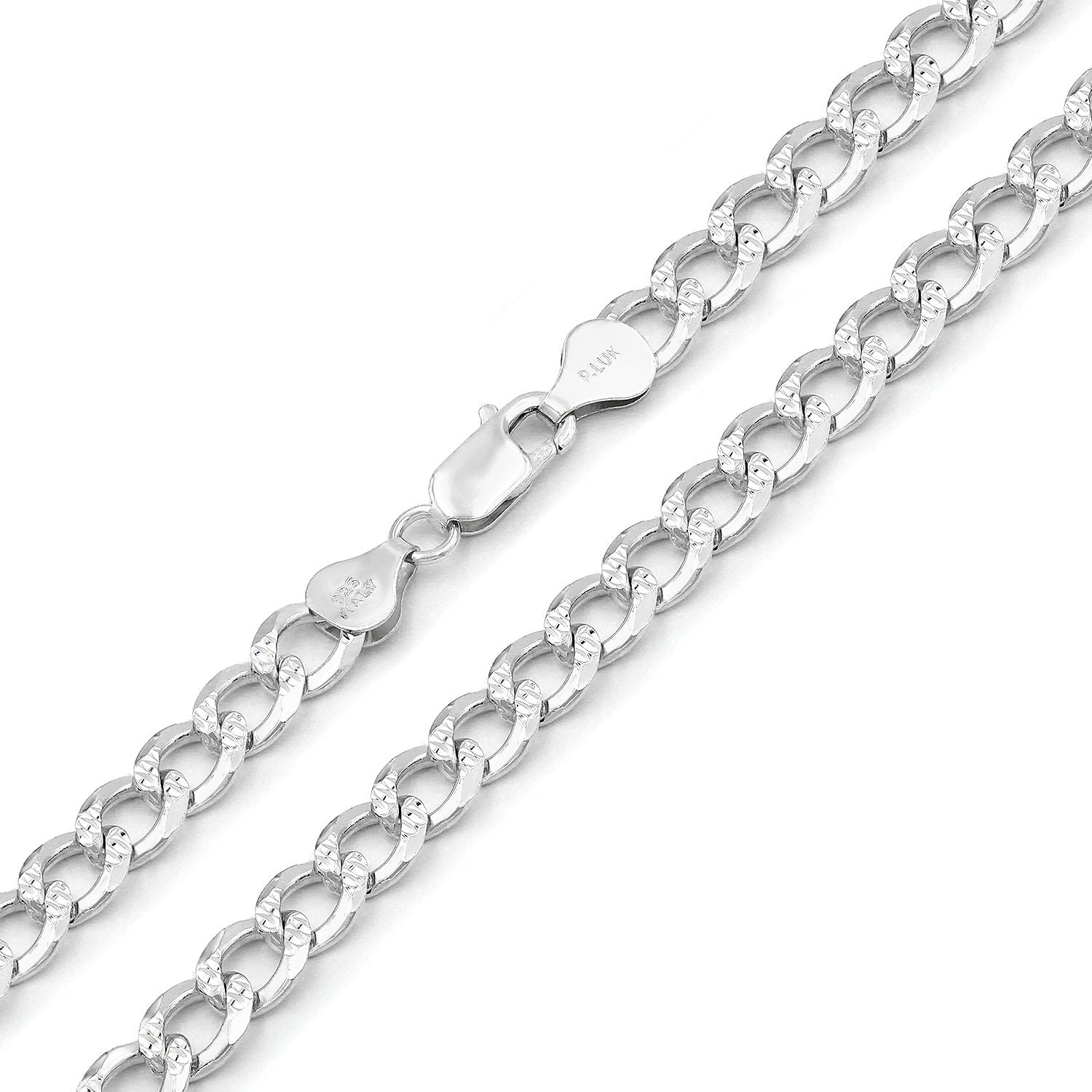 Solid Sterling Silver Micro Cuban Chain