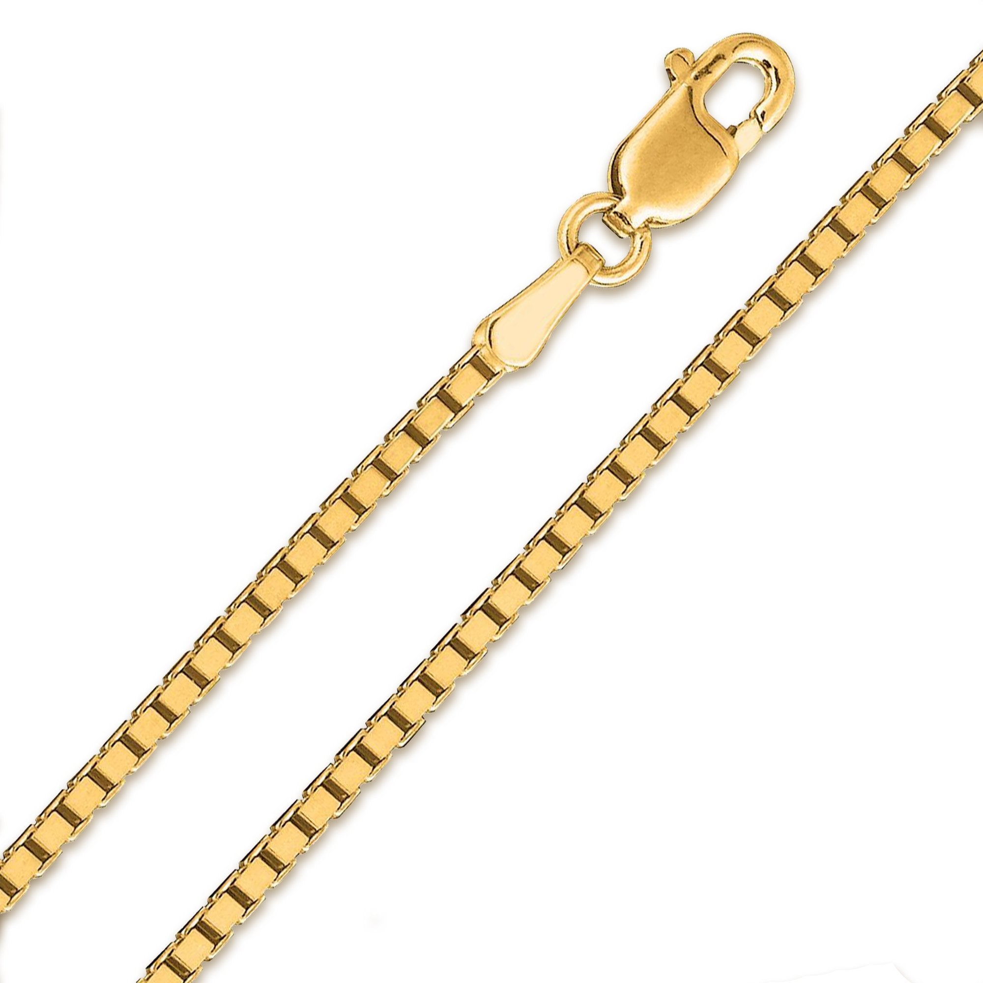 10k and 14k Solid Yellow Gold 1.2mm - 5.5mm Mariner Link Chain Necklace-  16 18 2022 24 30