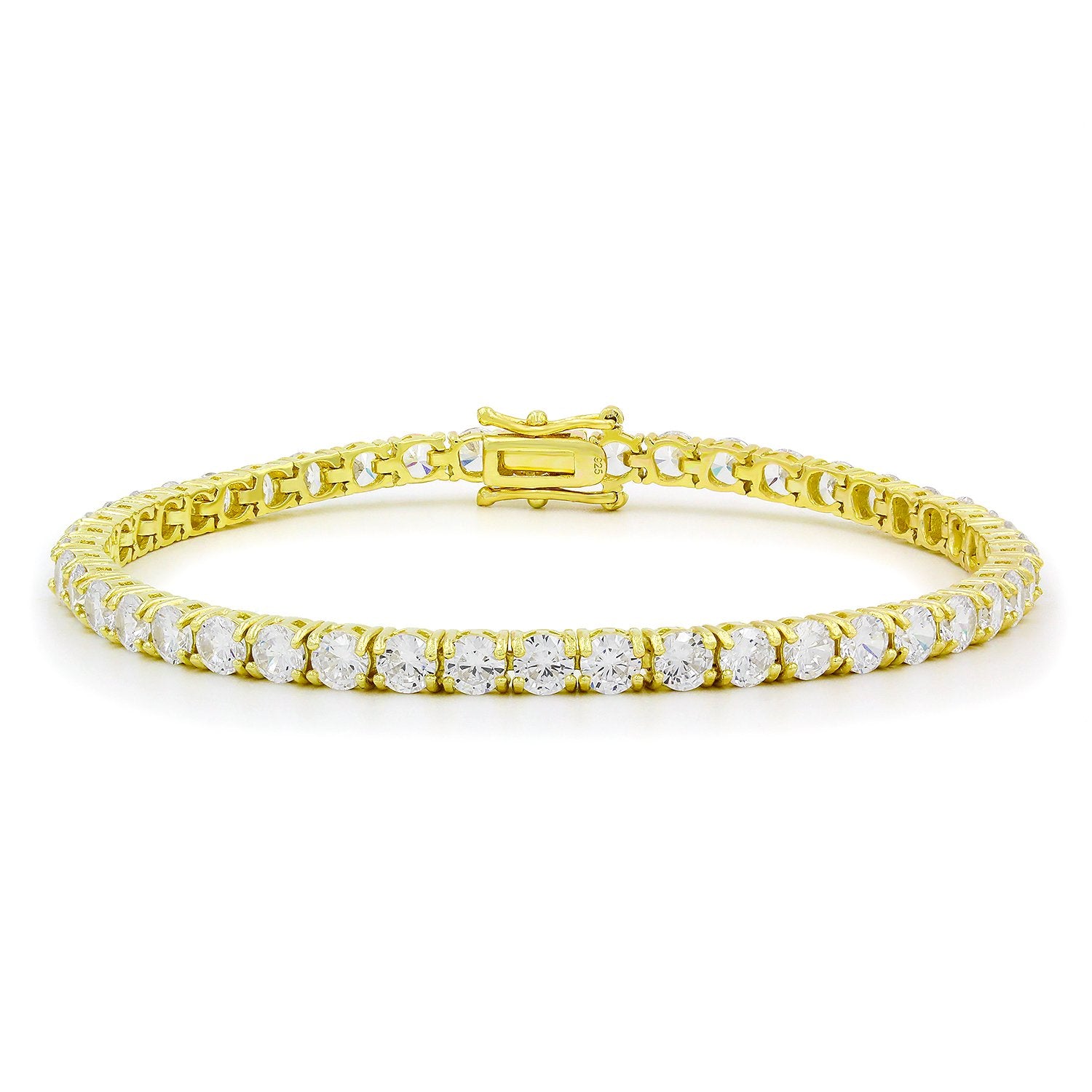 Diamond Tennis Bracelet in Gold (4mm)
