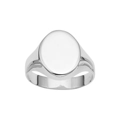 14K Gold High Polish Signet Rings