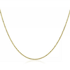 14K Yellow Gold 1.5mm Ball Bead Chain