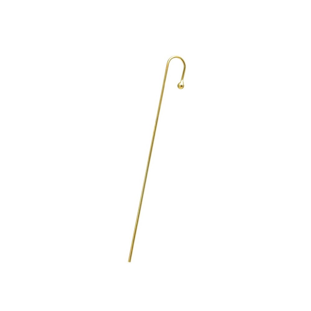 White Gold Plated Polished Ear Cuff Bar Earring