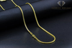 14K Yellow Gold 2mm Solid Franco Chain