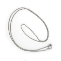 14K White Gold 1mm Foxtail Chain