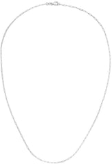 14K White Gold Paper Clip 1.5mm Link Chain