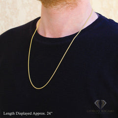 925 Sterling Silver 2mm Solid Miami Cuban Gold Plated Chain