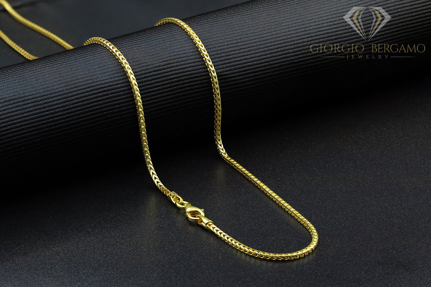 14K Yellow Gold 1.5mm Solid Franco Chain