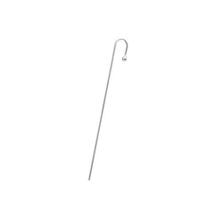 White Gold Plated Polished Ear Cuff Bar Earring