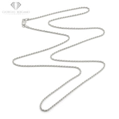 925 Sterling Silver Solid Rope 1mm Diamond Cut ITProLux Chain