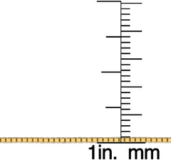 10K Yellow Gold 1mm Box Pendant Chain