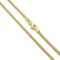 14K Yellow Gold 1.5mm Solid Franco Chain