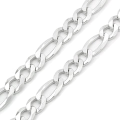 925 Sterling Silver Solid Figaro 10.5mm ITProLux Link Chain
