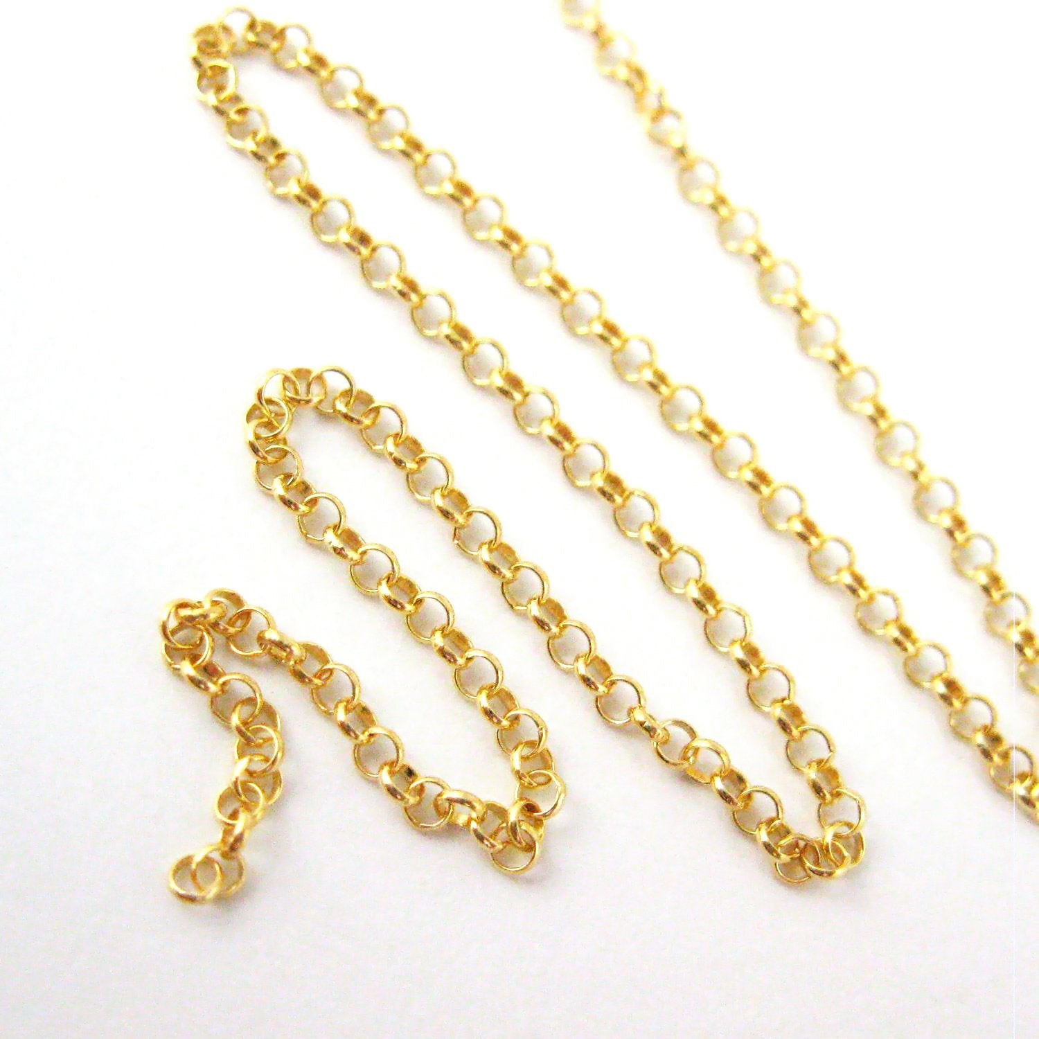 10K Yellow Gold 2mm Rolo Chain