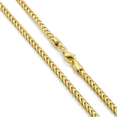 14K Yellow Gold 2.5mm Solid Franco Chain