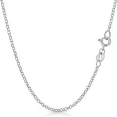 10K White Gold 2mm Rolo Chain