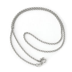 10K White Gold 2mm Rolo Chain