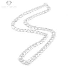 925 Sterling Silver Solid Cuban 10mm ITProLux Curb Link Chain