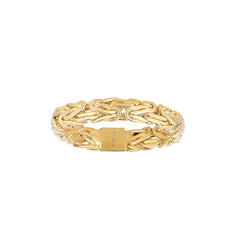 14K Gold Byzantine Link Ring