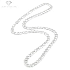 925 Sterling Silver Solid Cuban 7.5mm ITProLux Curb Link Chain