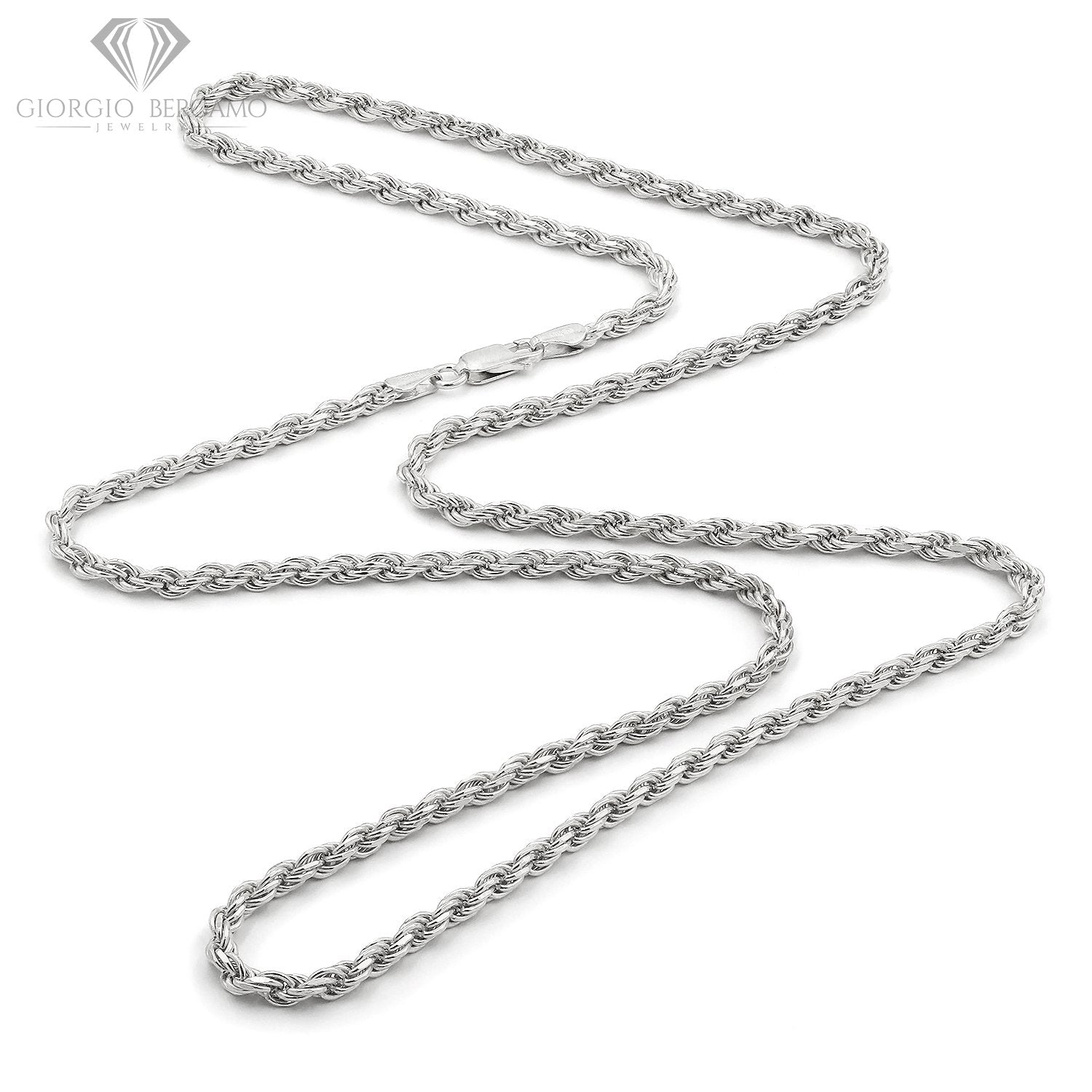 Silver Long Bar Pendant Necklace 3mm Curb Chain For Men - Boutique Wear RENN