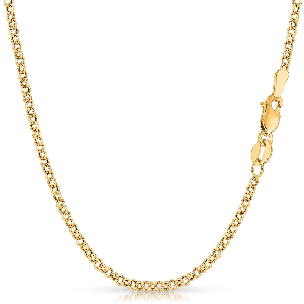 10K Yellow Gold 2.5mm Rolo Chain
