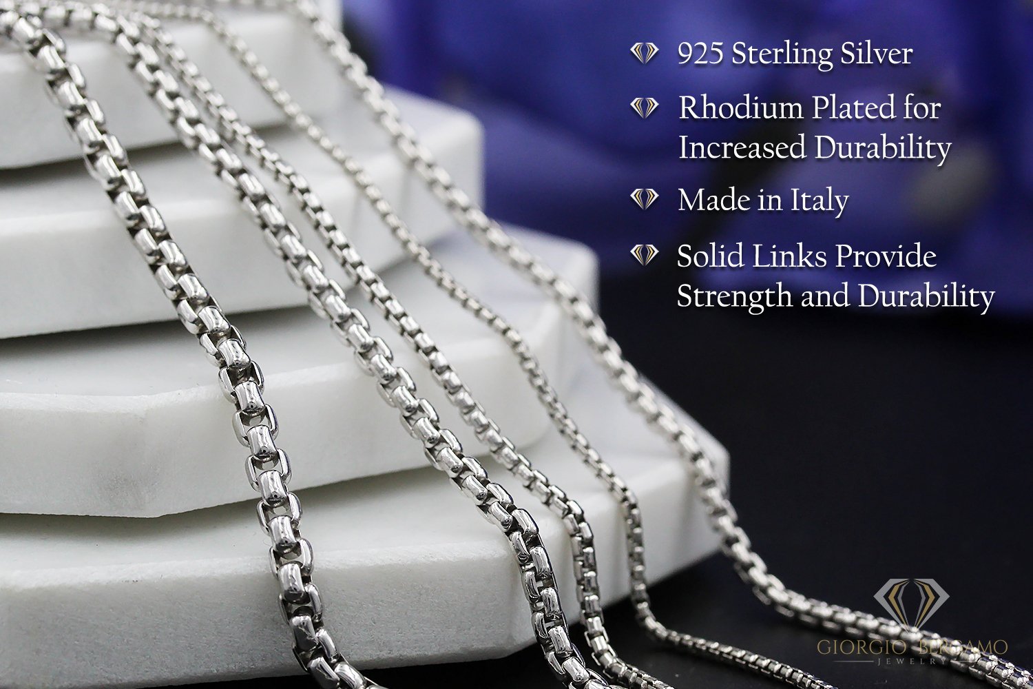 2.5MM Rounded Box Chain