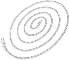 925 Sterling Silver Solid Miami Cuban 2mm ITProLux Curb Link Chain