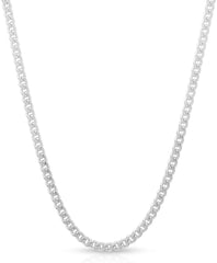 925 Sterling Silver Solid Miami Cuban 2mm ITProLux Curb Link Chain