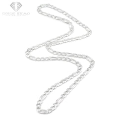 925 Sterling Silver Solid Figaro 6mm ITProLux Link Chain