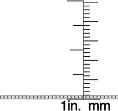 14K White Gold 1mm Box Pendant Chain