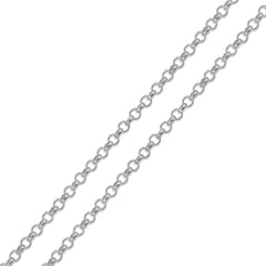 10K White Gold 2mm Rolo Chain
