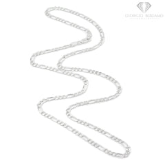 925 Sterling Silver Solid Figaro 3.5mm ITProLux Link Chain