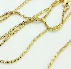 10K Yellow Gold 1.5mm Sparkle Chain