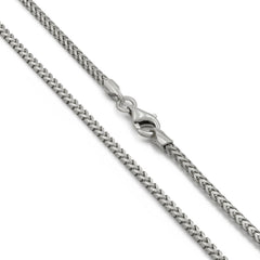 14K White Gold 2mm Solid Franco Chain