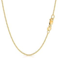 14K Yellow Gold 1.5mm Forsantina Cable Chain