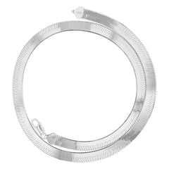 925 Sterling Silver 9.5mm Flat Herringbone Link ITProLux Chain