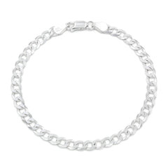 925 Sterling Silver Solid Cuban 5mm ITProLux Curb Link Bracelet