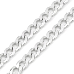 925 Sterling Silver Solid Cuban 10mm ITProLux Curb Link Chain